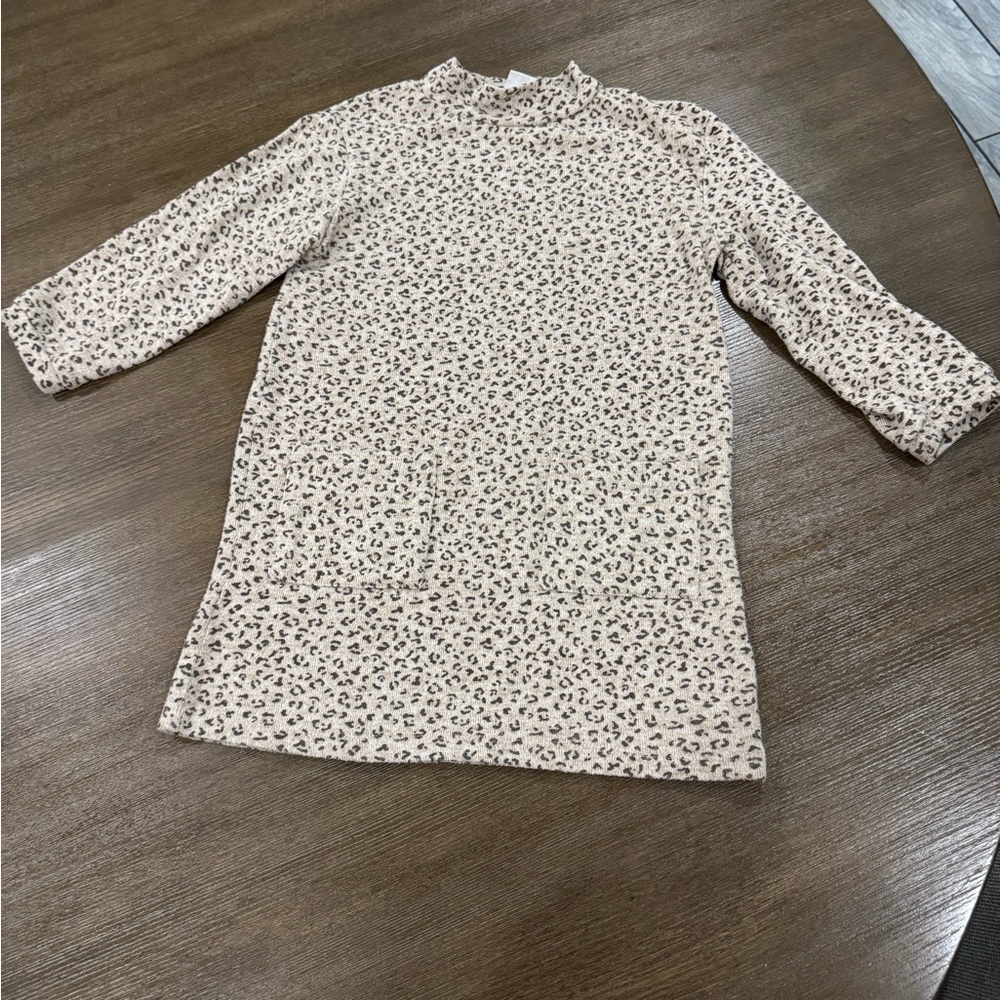 Zara girls Leopard Print Dress 4/5